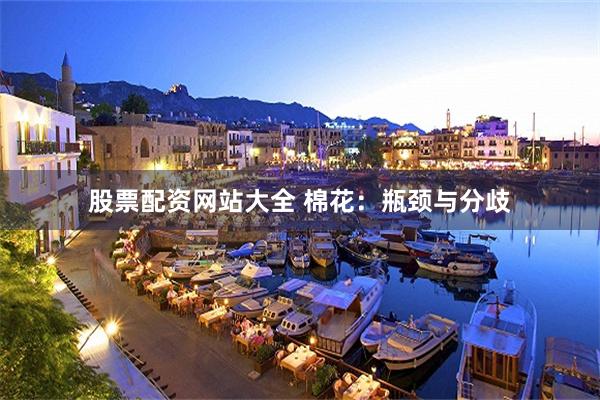 股票配资网站大全 棉花：瓶颈与分歧