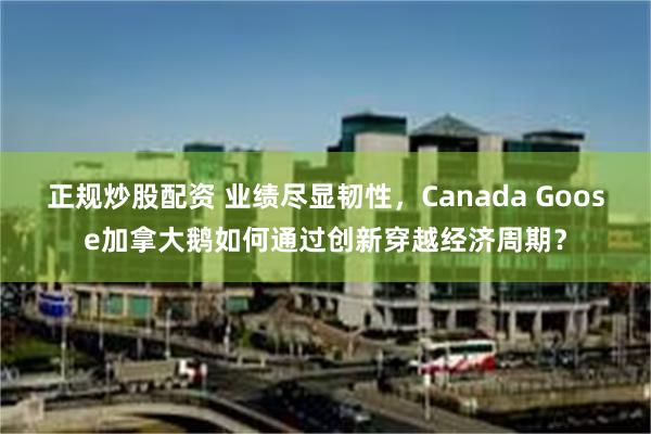 正规炒股配资 业绩尽显韧性，Canada Goose加拿大鹅如何通过创新穿越经济周期？