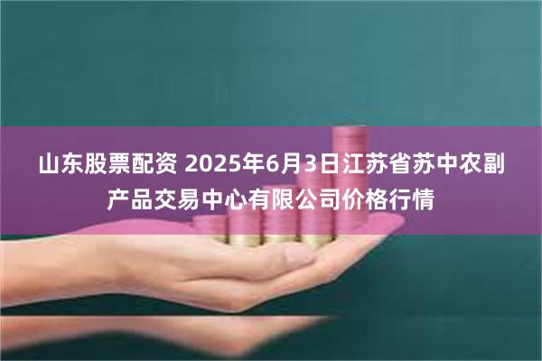 山东股票配资 2025年6月3日江苏省苏中农副产品交易中心有限公司价格行情
