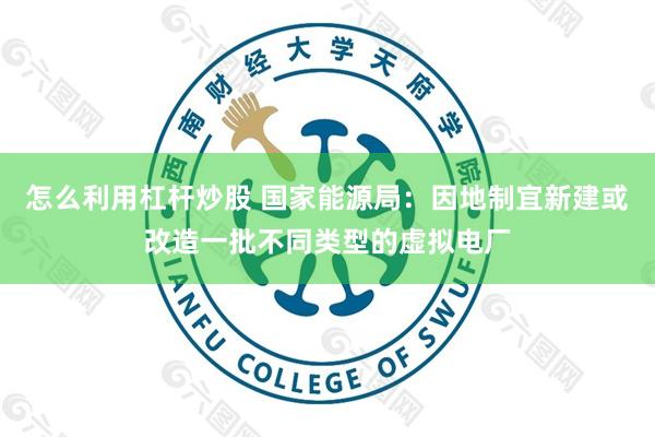 怎么利用杠杆炒股 国家能源局：因地制宜新建或改造一批不同类型的虚拟电厂
